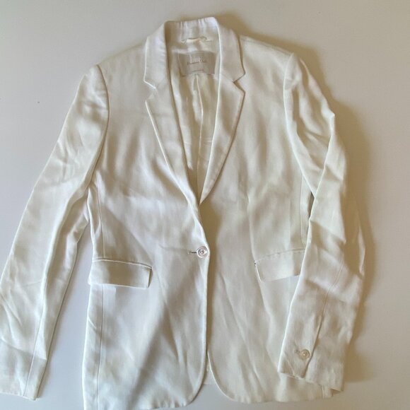 Massimo Dutti - White crepe blazer - Picture 2 of 5